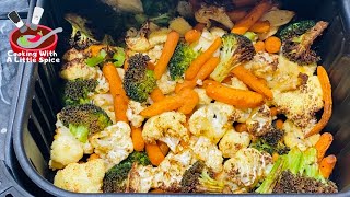 Best Air Fryer Roasted Vegetables  Easy Veggies Recipe [upl. by Lewap]