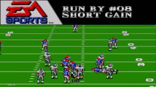 Madden NFL 94 Sega Genesis Gameplay HD [upl. by Lecram]