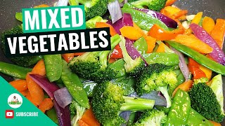 Sauteed Vegetables  Sautéed Mixed Vegetables  How to make Sauteed Vegetables Recipe [upl. by Eselehs41]