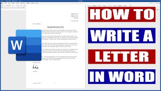 How to write a letter in Word  Microsoft Word Tutorial [upl. by Duane]