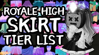 Rating Royale High SKIRTS  RH Tier List [upl. by Nidnerb]