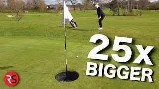 Playing golf with HUGE HOLES [upl. by Herzberg]