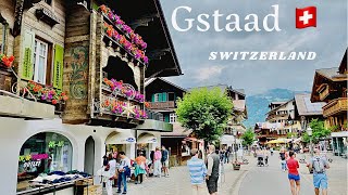 Gstaad Switzerland 🇨🇭 Walking Tour  the Oasis of Rich People [upl. by Mossberg]