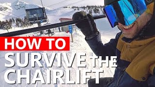 How To Survive the Chairlift  Beginner Snowboarding [upl. by Marcela]