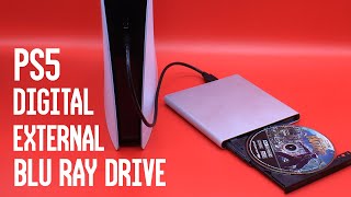 PS5 Digital Adding a Disc Drive Will External Bluray Drives Work [upl. by Ahsiekel]