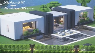 How to Build a Luxury Modern House  Minecraft Tutorial 🏡 16 [upl. by Eynenihc859]