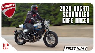 2020 Ducati Scrambler Cafe Racer  First Ride [upl. by Naeruat]