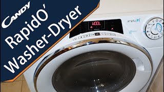 Candy RapidO washer dryer  Overview amp Test [upl. by Ytirahc]