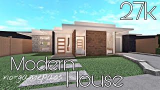 BLOXBURG 27K MODERN HOUSE  NOGAMEPASS [upl. by Ahsile]