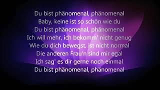 Phänomenal Pietro Lombardi Lyrics Party [upl. by Ennagrom]