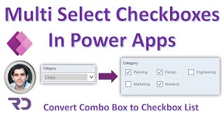 Multi Select Checkbox in Power Apps [upl. by Braasch]