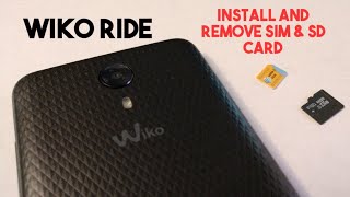 Wiko Ride How to remove and install SIM card and SD card [upl. by Cynthia]