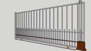 porton electrico de corredera electric slide gate [upl. by Kyne]