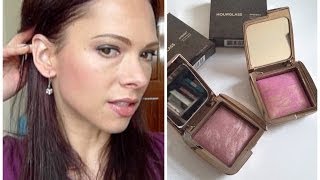 HOURGLASS AMBIENT BLUSHES TryonDemo Review amp Swatches Mood Exposure Radiant Magenta [upl. by Coit]