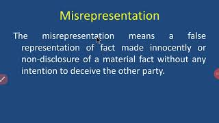 Misrepresentation [upl. by Forelli]