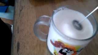 Aerolatte Review Frothing Cold Milk In Under 1 Minute [upl. by Annenn]