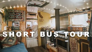 Short Bus Conversion Build with Bathroom gypsyfrenchie [upl. by Eima]