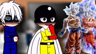 Anime characters react to Goku part 1 dont reupload [upl. by Anneirb]