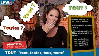 Practise your French TOUT  quotTout toutes tous toutequot [upl. by Grady935]