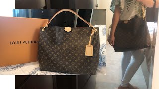 Louis Vuitton Graceful MM Review amp Try on  Monogram print with pivoine interior  2020 [upl. by Lehcar]